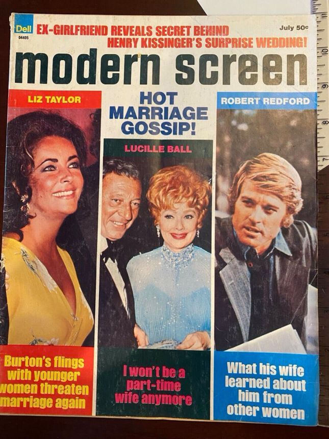 MODERN SCREEN magazine cover Issue 524 July 1974